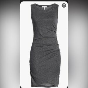 Leith brand Sz M sleeveless stretch grey Dress